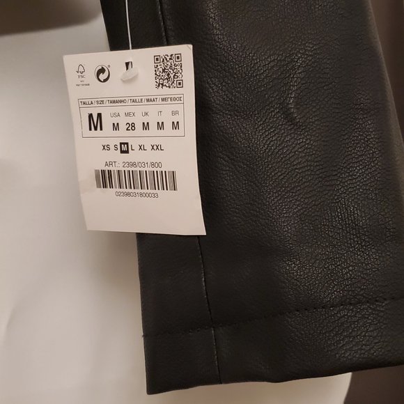 Zara basics NWT 1x pleather jacket - Picture 2 of 5
